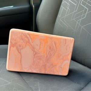 Yoga block | Marble pattern pink and orange